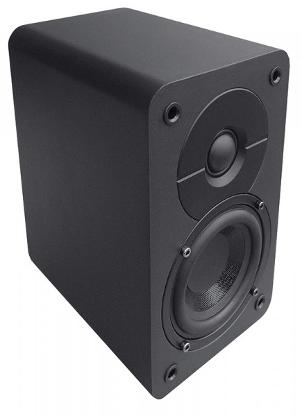 SD 402 + SUB 1201A set of black speakers and subwoofer